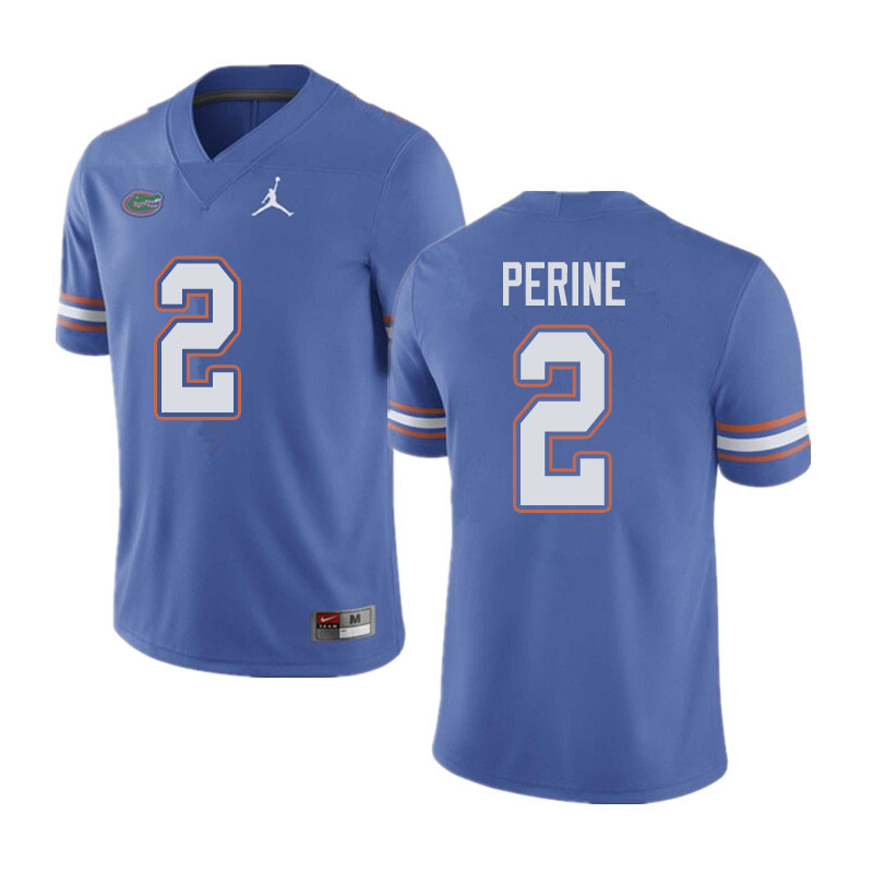Jordan Brand Men #2 Lamical Perine Florida Gators College Football Jerseys Sale-Blue